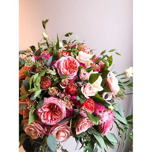gemengd boeket met rozen