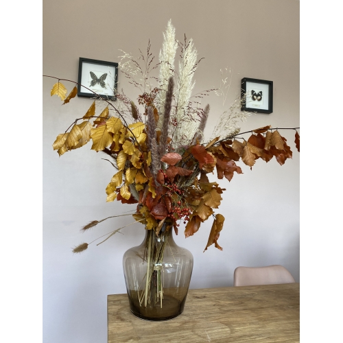 Winters droogboeket + vaas