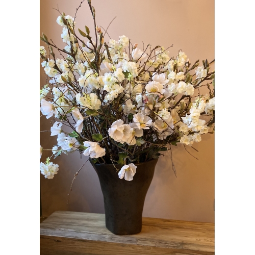 Zijden bloemen wit