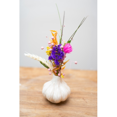 Knoflookje met droogbloemen