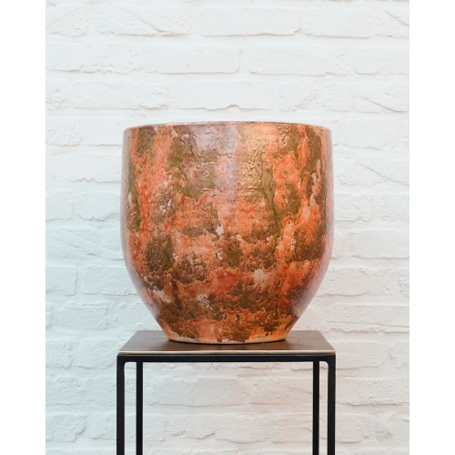 Grote oranje pot